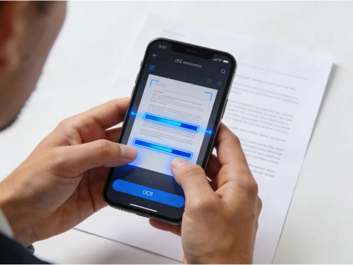 参考页配图：OCR 移动端识别场景