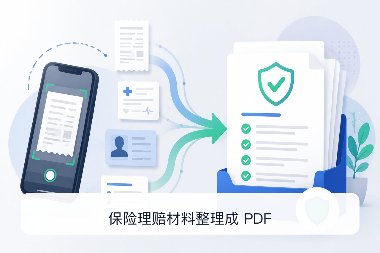 保险理赔材料整理成PDF完整流程