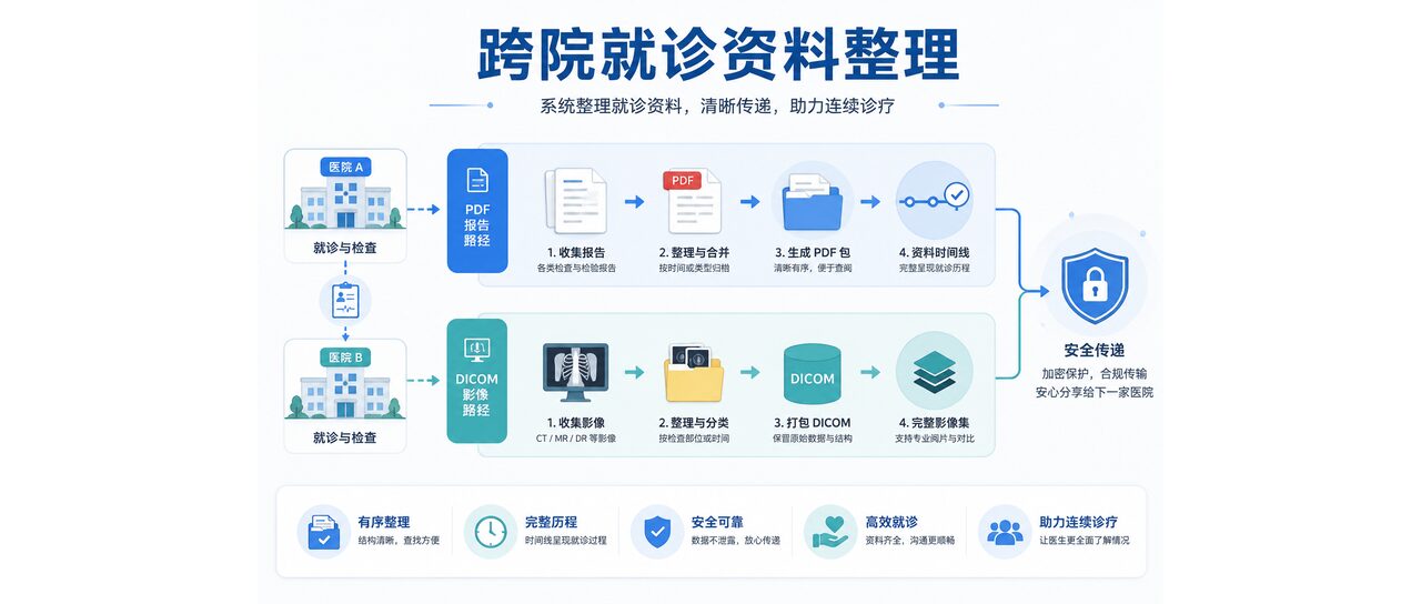 跨院就诊资料从病历报告整理到安全交付的完整流程