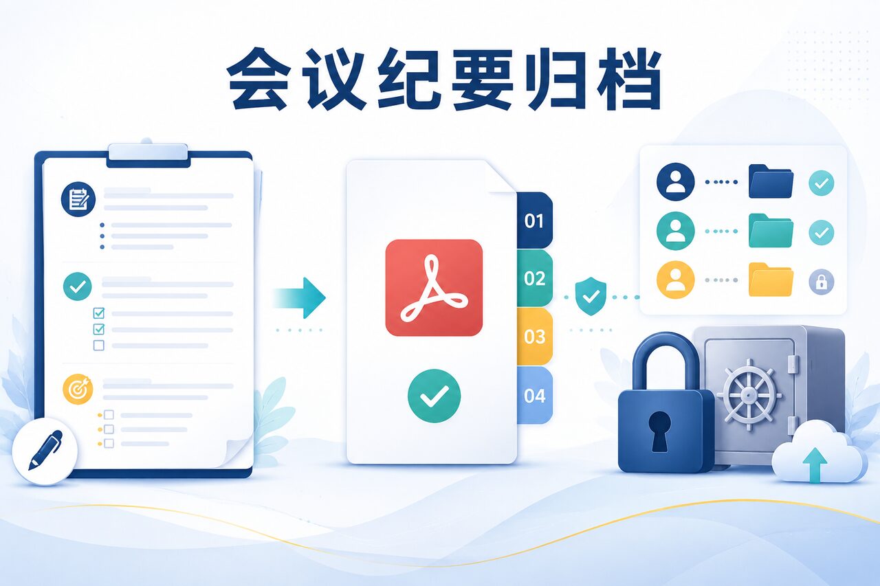 会议纪要从记录到安全归档完整流程