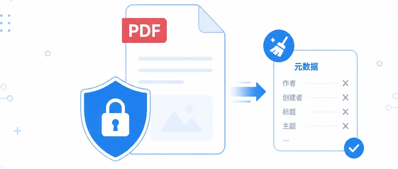 PDF发出去前别忘这2步:删元数据+加密,双重保护文件隐私