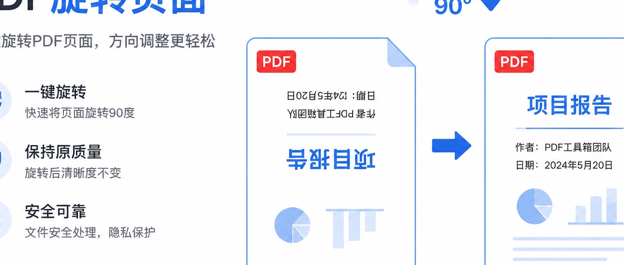 扫描件页面歪了、倒了？这个免费工具自动纠正PDF方向，一页页手动转的日子结束了