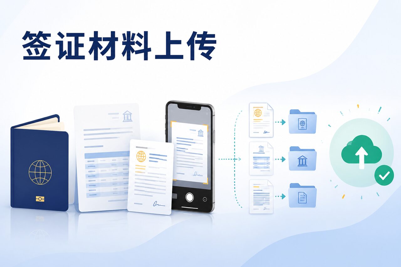 签证申请材料扫描上传完整流程