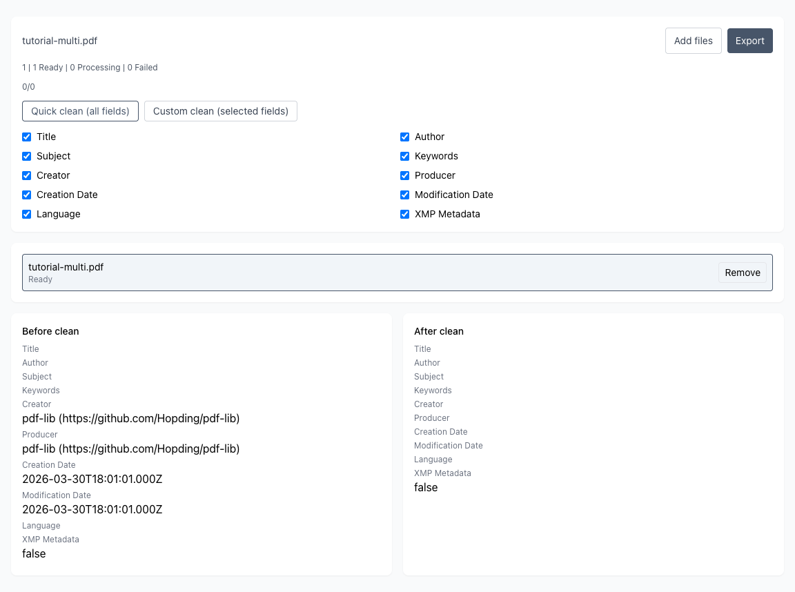 PDF 메타데이터 정리 - PDF 파일 업로드