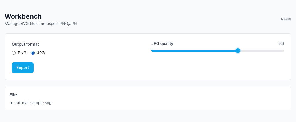 SVG 轉 PNG/JPG - 在瀏覽器中處理
